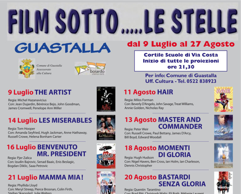 Cinema estivo 2014 “Film sotto… le stelle”