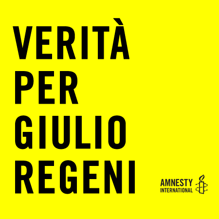 VERITÁ PER GIULIO REGENI – Un ordine del giorno per aderire alla campagna di Amnesty International