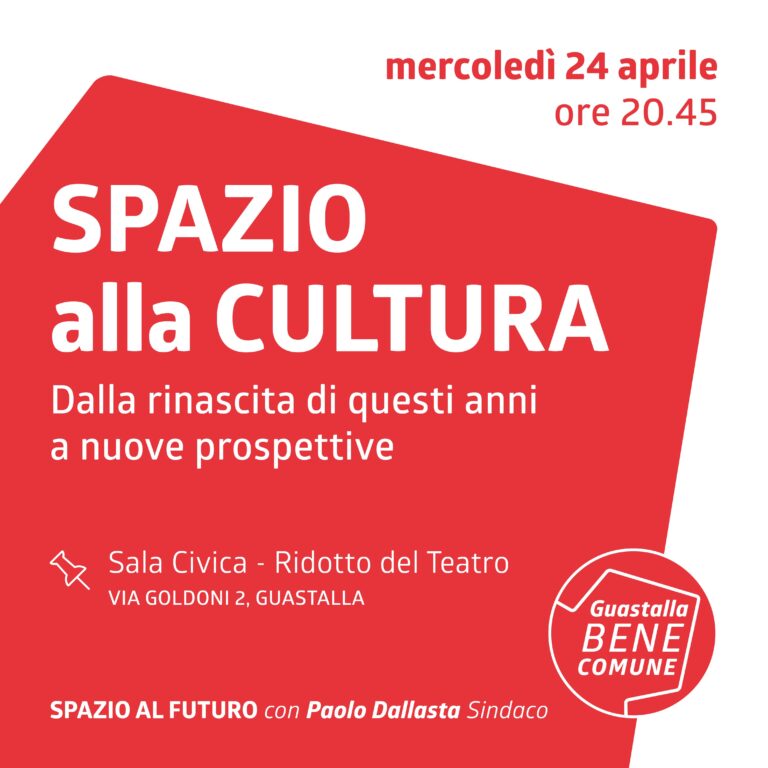 Spazio alla cultura – mercoledì 24 aprile